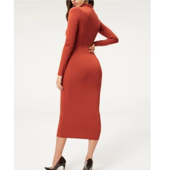 Good American Sundown mock neck midi dress - Picture 2 of 10